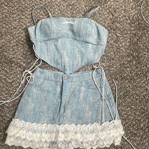 Denim matching sets